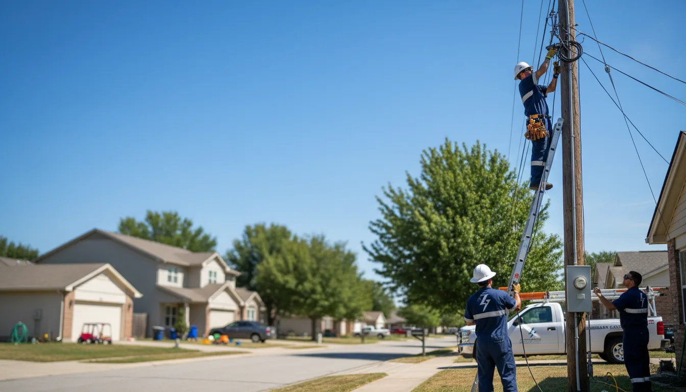 Residential electrician providing installation services in Termo, CA